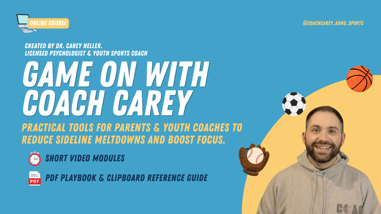 Game On with Coach Carey — online course banner